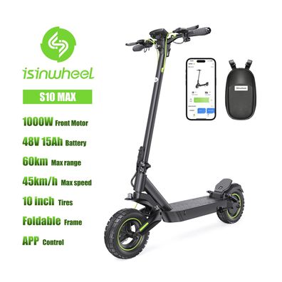 Isinwheel S10Max Elektroroller 1000W,48V15Ah Akku, Höchstgeschwindigkeit 45km/h