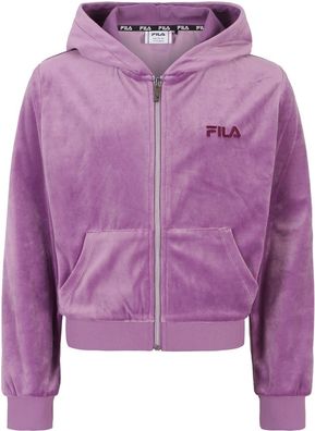 Fila Mädchen Trainingsjacke Longuich Cropped Velvet Hoody Jacket FAT0593