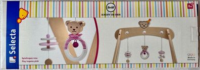 Selecta Steiff Bär Knopf Spieltrapez rosa 59 cm Kinderzimmer Holzspielzeug 64306