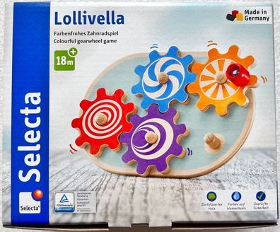 Selecta Kleinkindwelt Lollivella Motorikspielzeug Holzspielzeug Lernspiel 62084