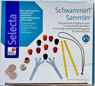 Selecta Kleinkind Schwammerl Sammler Geschicklichkeitsspiel Holzspielzeug 63019