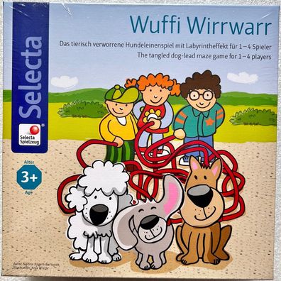 Selecta Kleinkind Wuffi Wirrwarr Labyrinthspiel Lernspiel Holzspielzeug 63020