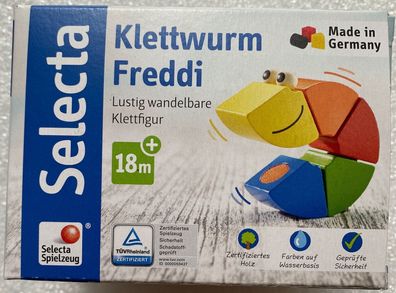 Selecta Kleinkindwelt Klettwurm Freddi Holzspielzeug Kleinkindspielzeug 62040