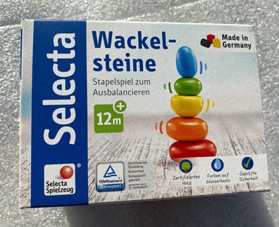 Selecta Kleinkindwelt Wackelsteine Stapelspielzeug Holzspielzeug Kleinkind 62009