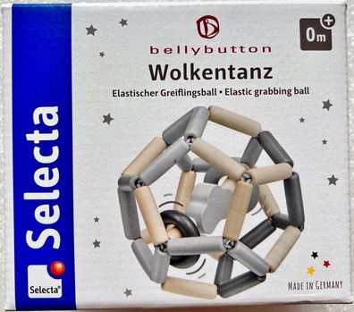 Selecta Bellybutton Wolkentanz Greiflingsball Holzspiel Kleinkindspielzeug 64028