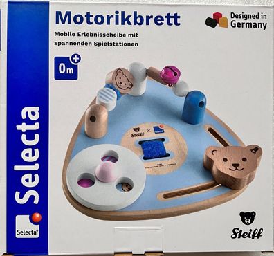 Motorikbrett Steiff Selecta Geschicklichkeitsspiel Lernspiel Holzspielzeug 64309