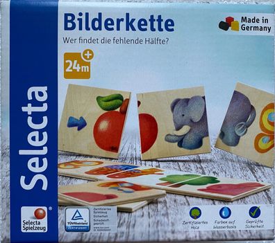 Selecta Spiel Puzzle Bilderkette Legespiel Holzspielzeug Kleinkindspiel 62006