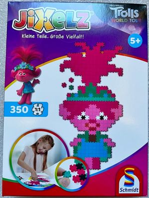 Jixelz Trolls Schmidt Spiele 350 Teile Legespiel Kinderpuzzle Lernspiel 46108