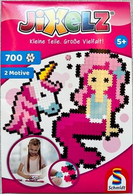 Jixelz Einhorn & Meerjungfrau Spiele 700 Teile Legespiel Puzzle Lernspiel 46115