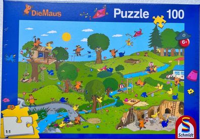 Die Maus im Spielpark Schmidt Puzzle 100 Teile Legespiel Geduldspiel 56395