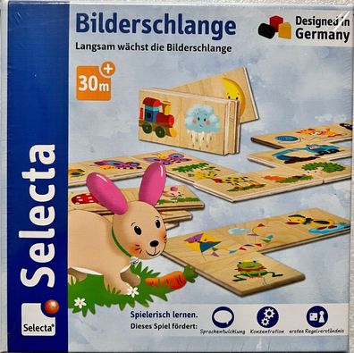 Bilderschlange Domino Selecta Legespiel Holzspielzeug Kleinkindspielzeug 63024