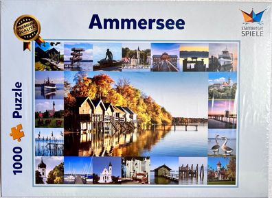 Ammersee Puzzle Starnberger Spiele 1000 Teile Legespiel Geduldspiel Lernspiel