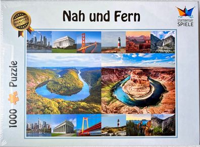 Nah und Fern Puzzle Starnberger Spiele 1000 Teile Legespiel Geduldspiel