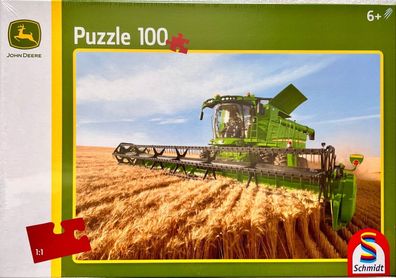 John Deere Mähdrescher S690 Schmidt 100 Teile Legespiel Puzzle Geduldspiel 56144