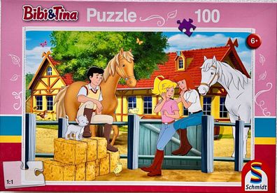 Bibi & Tina Martinshof Schmidt 100 Teile Legespiel Puzzle Geduldspiel 56187