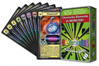 GDCh Elemonsters Chemie Elemente Lernspiel Monster Kartenspiel App Deutsch Neu