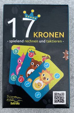 17 Kronen DeKroKo Kinderspiel Rechenspiel Kartenspiel Lernspiel Familienspiel