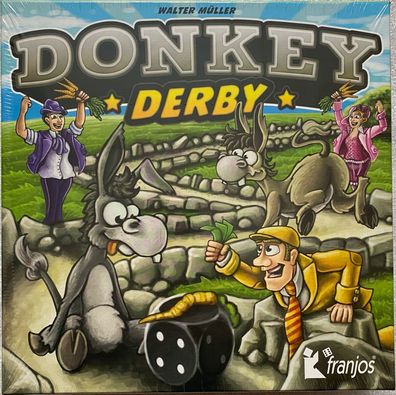 Donkey Derby Franjos Spiele Kinderspiel Brettspiel Familienspiel Glückspiel Neu