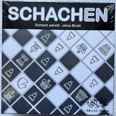 Schachen Schachspiel ohne Brett Mücke Spiele Familienspiel Brettspiel Legespiel