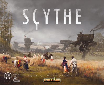 Scythe Feuerland Spiele Kennerspiel Brettspiel Strategiespiel Gesellschaftsspiel