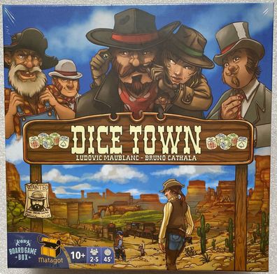 Dice Town Board Game Box Kartenspiel Würfelspiel Familienspiel Glücksspiel Neu