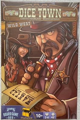 Dice Town Wild West Board Game Box Kartenspiel Würfelspiel Glücksspiel Deutsch