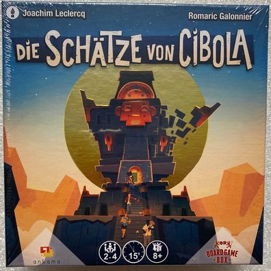 Die Schätze von Cibola Board Game Box Familienspiel Kinderspiel Legespiel Neu