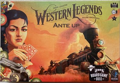 Western Legends Ante Up Board Game Box Familienspiel Westernspiel Sandbox Spiel