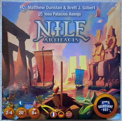 Nile Artifacts Board Game Box Brettspiel Familienspiel Legespiel Kinderspiel Neu