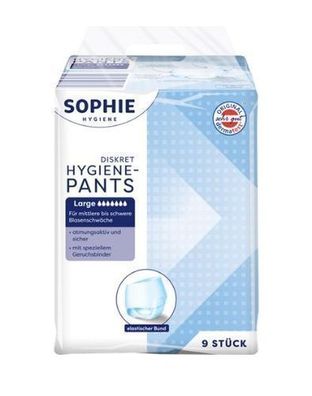 Sophie Ultra-Saugfähige Hygiene-Einlagen, 9 Stéck - Maximale Diskretion und Schutz fé