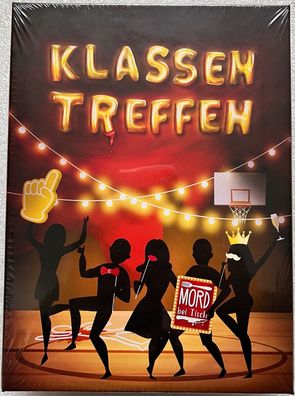Mord bei Tisch Klassentreffen Mandino Partyspiel Kennerspiel Krimi-Dinner Neu