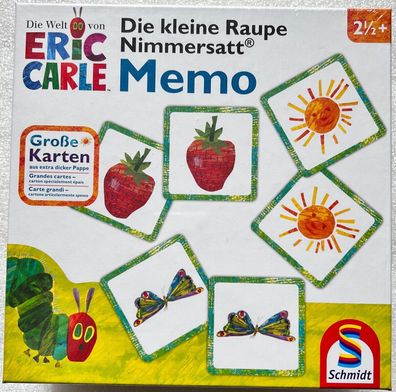 Die kleine Raupe Nimmersatt Memo Schmidt Spiele Memoryspiel Kinderspiel 40455