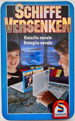 Schiffe versenken Metalldose Schmidt Spiele Glücksspiel Strategiespiel 51205 Neu