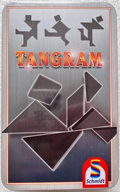 Tangram Metalldose Schmidt Spiel Solospiel Kinderspiel Chinesisches Puzzle 51213