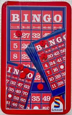 Bingo Metalldose Schmidt Spiele Kinderspiel Glücksspiel Familienspiel 51220 Neu