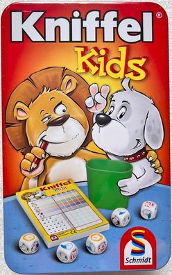 Kniffel Kids Metalldose Schmidt Spiele Würfelspiel Familienspiel Lernspiel 51245