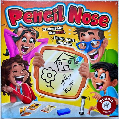 Pencil Nose Piatnik Familienspiel Brettspiel Partyspiel Kinderspiel Wortspiel