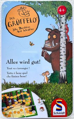 Alles wird gut! Grüffelo Metalldose Schmidt Spiel Würfelspiel Kinderspiel 51276