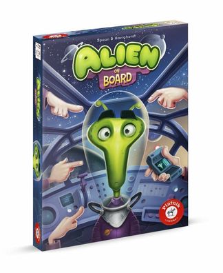 Alien on Board Piatnik Familienspiel Partyspiel Kartenspiel Wortspiel Fantasy