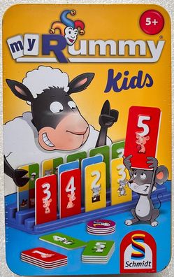 My Rummy Kids Metalldose Schmidt Spiel Familienspiel Lernspiel Kinderspiel 51439