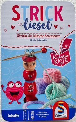 Strickliesel Metalldose Schmidt Spiele Lernspiel Solitär Kreativität 51604 Neu