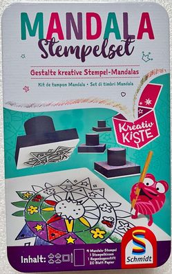 Mandala Stempelset Metalldose Schmidt Spiele Lernspiel Solitär Kreativität 51608