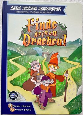 Finde deinen Drachen Board Game Box Kinderspiel Spielbuch Ringbuch Fantasy Buch