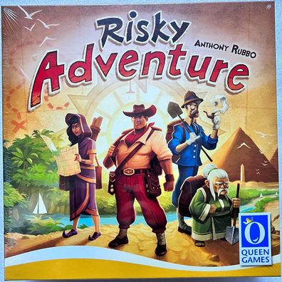 Risky Adventure Queen Games Familienspiel Würfelspiel Brettspiel Multilingual