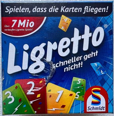 Ligretto blau Schmidt Kinderspiel Kartenspiel Familienspiel Strategiespiel 01101