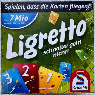 Ligretto grün Schmidt Kinderspiel Kartenspiel Familienspiel Legespiel 01201 Neu