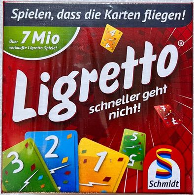 Ligretto rot Schmidt Kinderspiel Kartenspiel Familienspiel Legespiel 01301 Neu