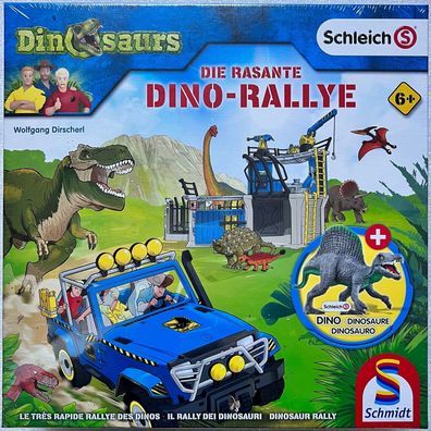 Dinosaurs Rasante Dino Rally Schmidt Schleich Familienspiel Kinderspiel 40623