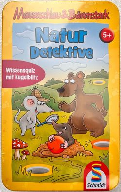 Mauseschlau Bärenstark Naturdetektive Metalldose Schmidt Spiel Kinderspiel 51446