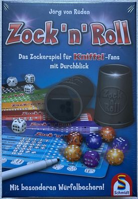 Zock n Roll Schmidt Spiele Würfelspiel Familienspiel Glücksspiel Bluffen 49320